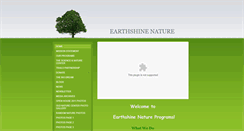 Desktop Screenshot of earthshinenature.com