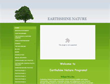 Tablet Screenshot of earthshinenature.com